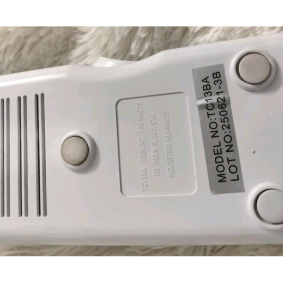 Bidderford Cannon Sealy TC13BA Electric Heated Blanket Controller Power 4-Prong - Picture 5 of 11